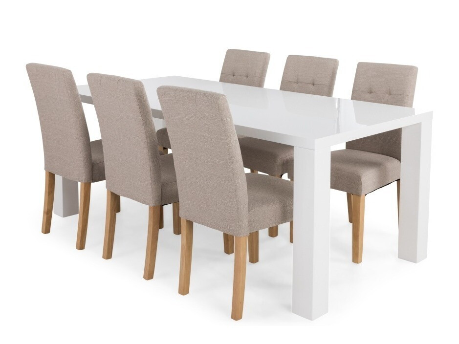 Étkezőgarnitúra Scandinavian Choice 548, 76x90x180cm, Kaucsuk