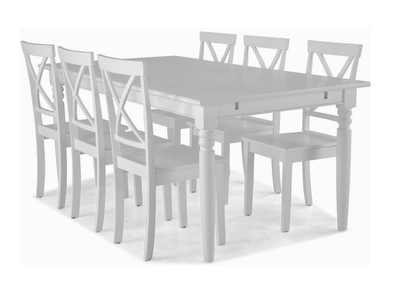 Étkezőgarnitúra Scandinavian Choice 308, 78x100x190cm, Kaucsuk