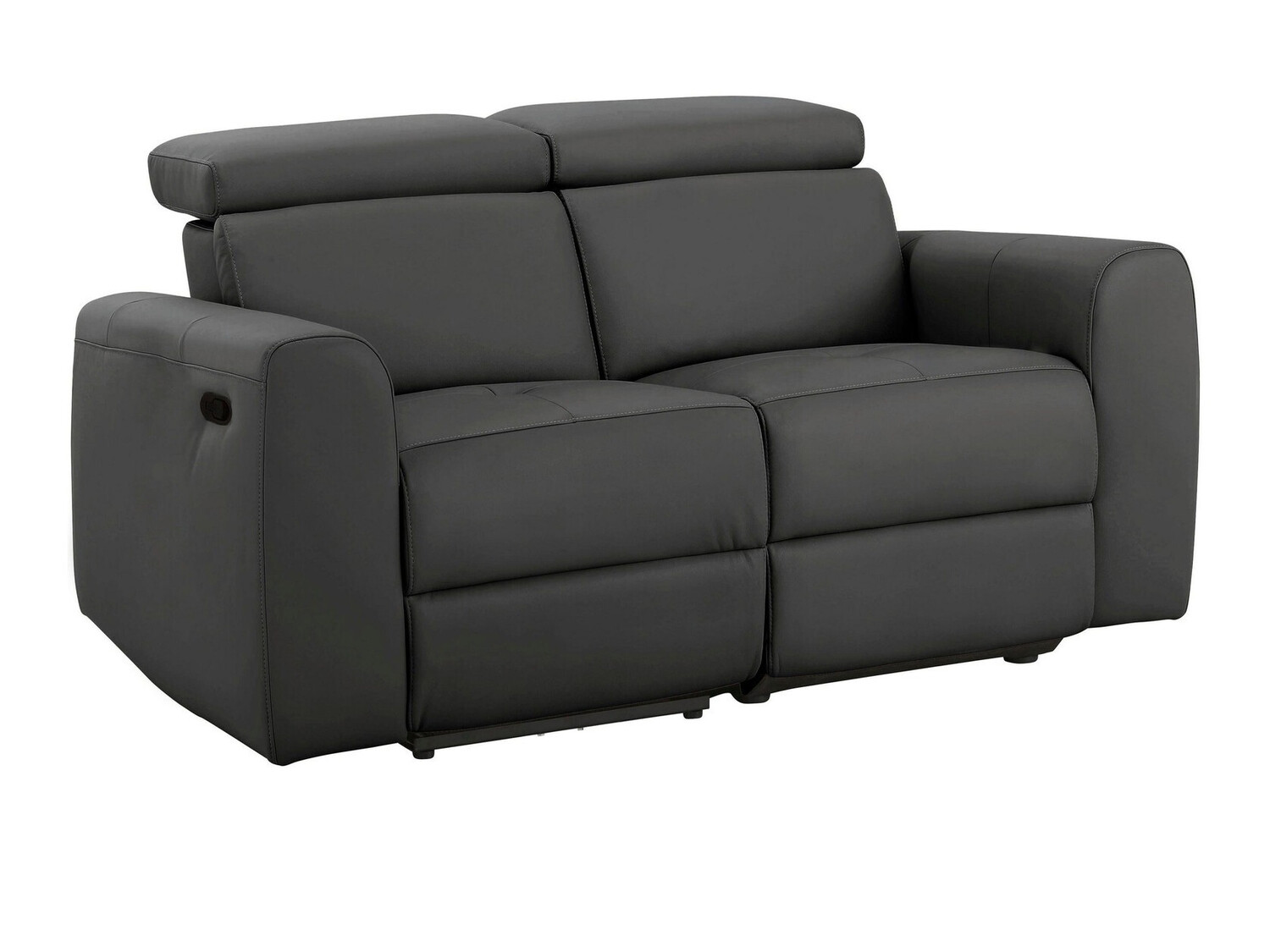 Relax kanapé Denton 1381, Sötétszürke, 93x158x83cm, Lábak: Műanyag