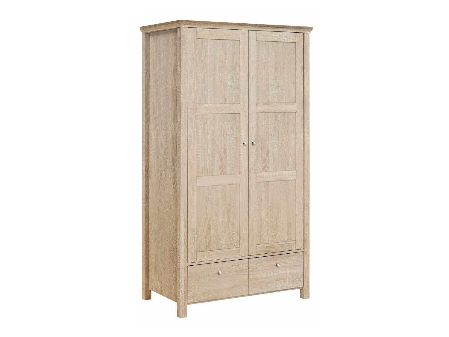 Gardróbszekrény Denton 522, Sonoma tölgy, 180x100x55cm, Szekrényajtók: Pántos