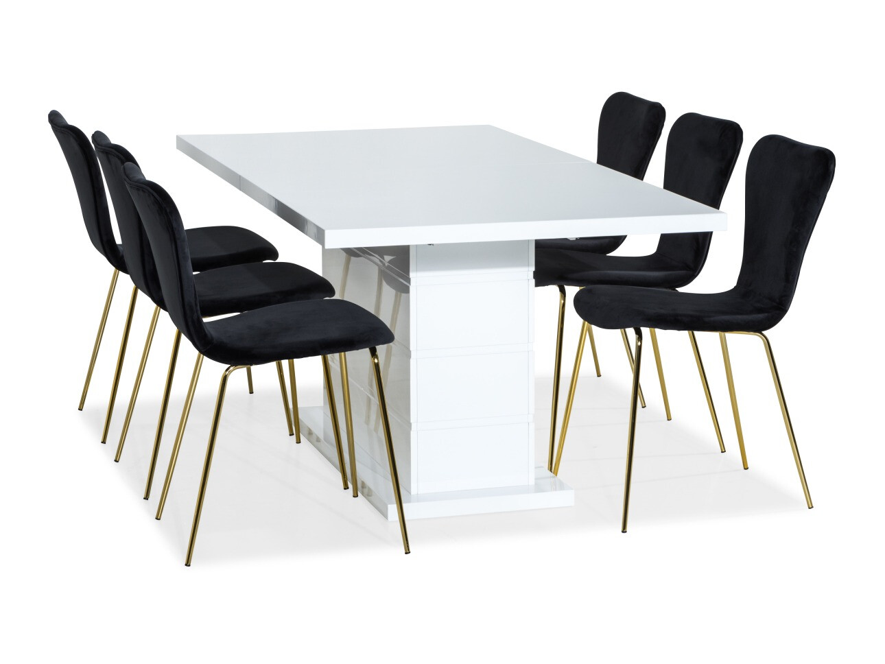 Étkezőgarnitúra Scandinavian Choice 729, 75x90x180cm