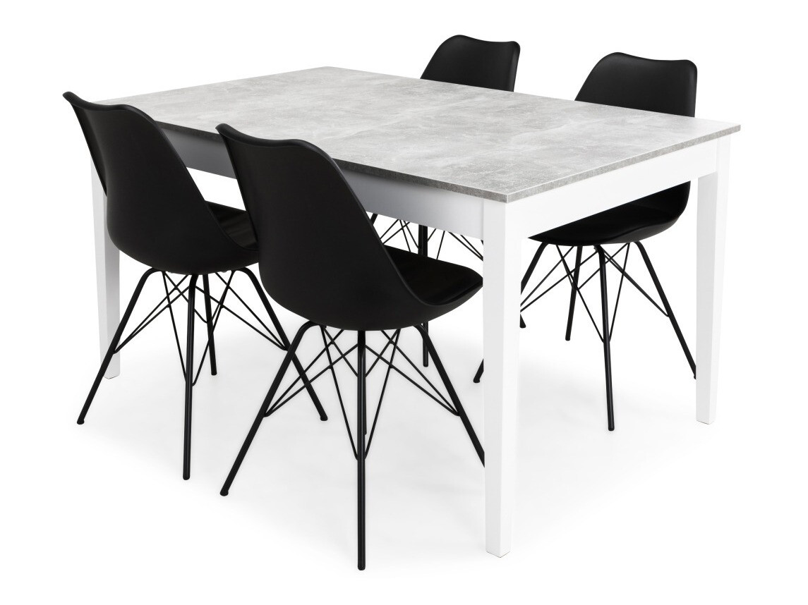 Étkezőgarnitúra Parkland 143, 75x90x140cm, Kaucsuk