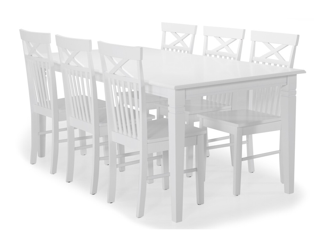 Étkezőgarnitúra Scandinavian Choice 601, 74x95x180cm, Kaucsuk