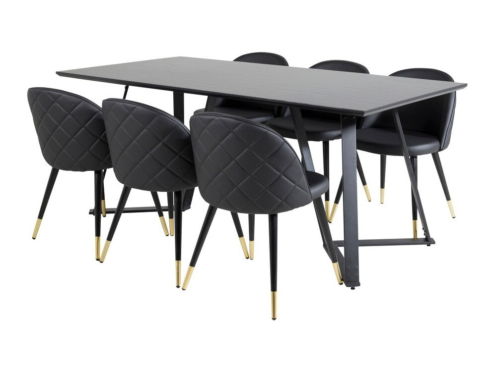 Étkezőgarnitúra Dallas 1582, 75x90x180cm