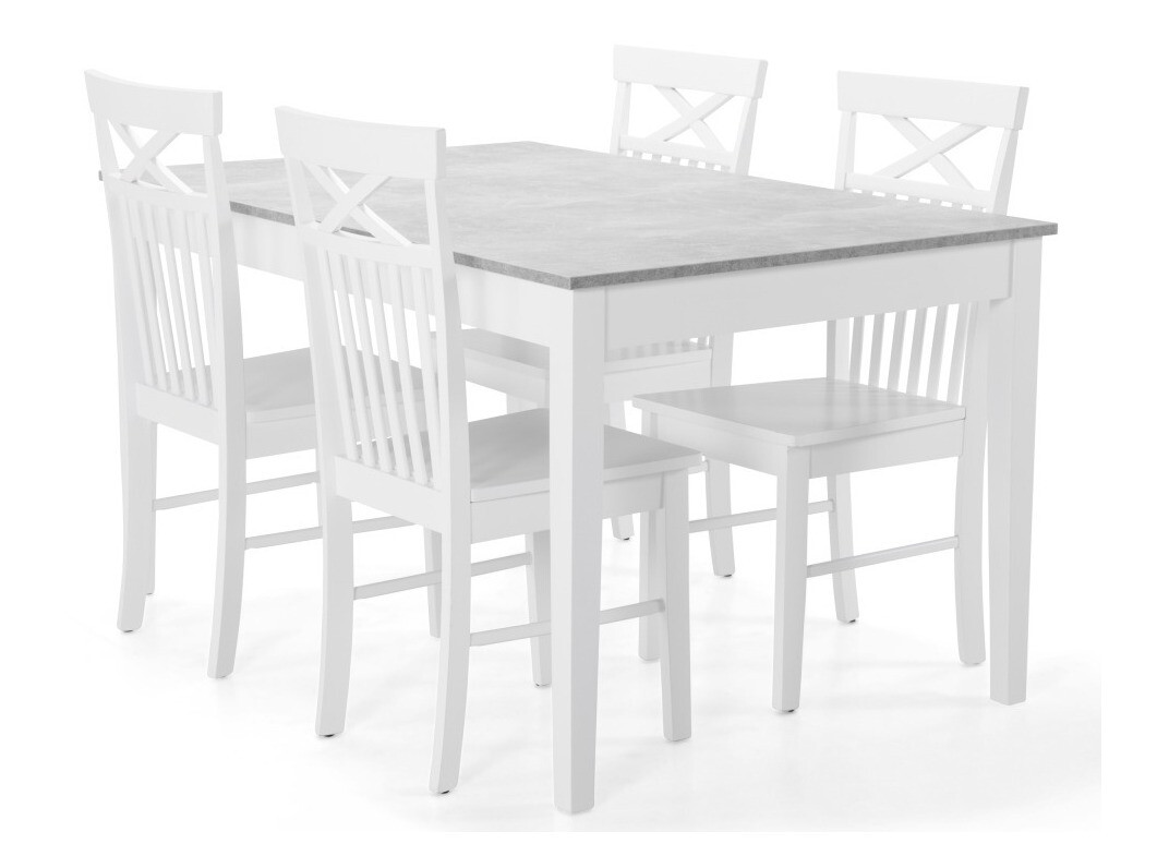 Étkezőgarnitúra Provo 130, 75x90x140cm, Kaucsuk