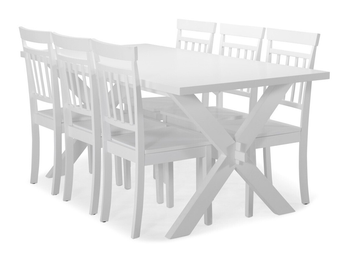 Étkezőgarnitúra Scandinavian Choice 268, 76x90x180cm, Kaucsuk