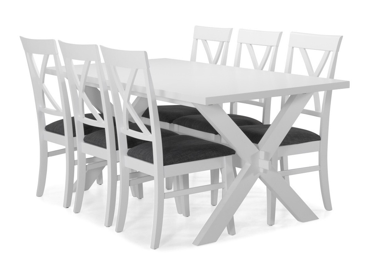 Étkezőgarnitúra Scandinavian Choice 280, 76x90x180cm, Kaucsuk