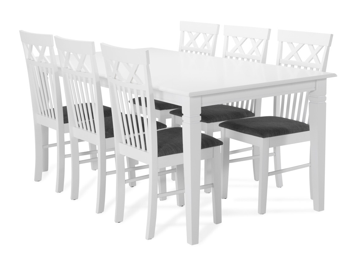 Étkezőgarnitúra Scandinavian Choice 362, 74x95x180cm, Kaucsuk