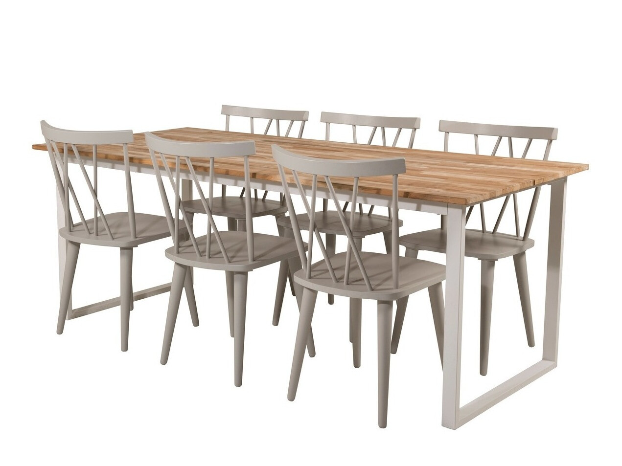 Étkezőgarnitúra Dallas 1758, 75x90x200cm, Tikfa