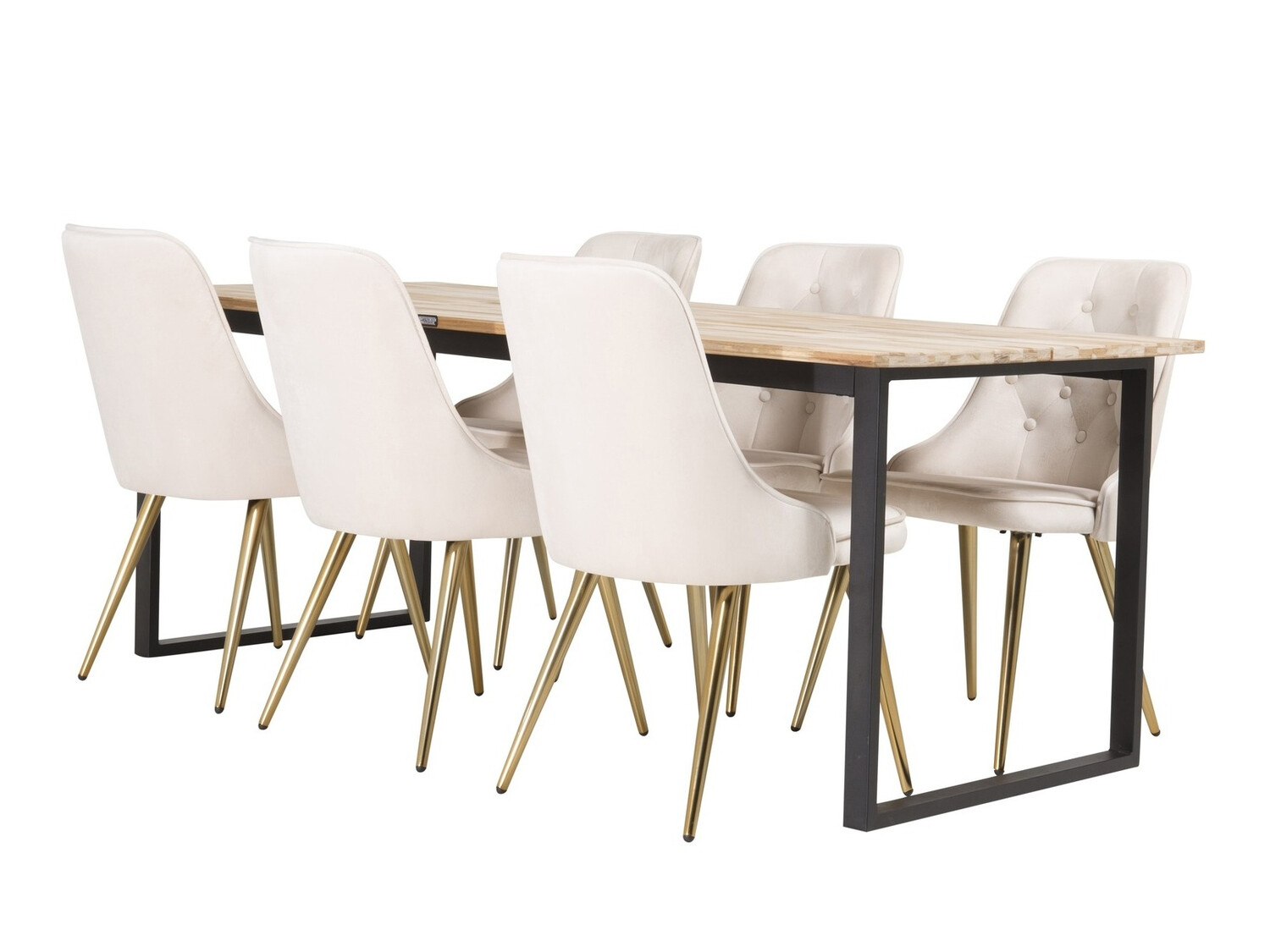 Étkezőgarnitúra Dallas 2092, 74.7x90x200cm, Tikfa