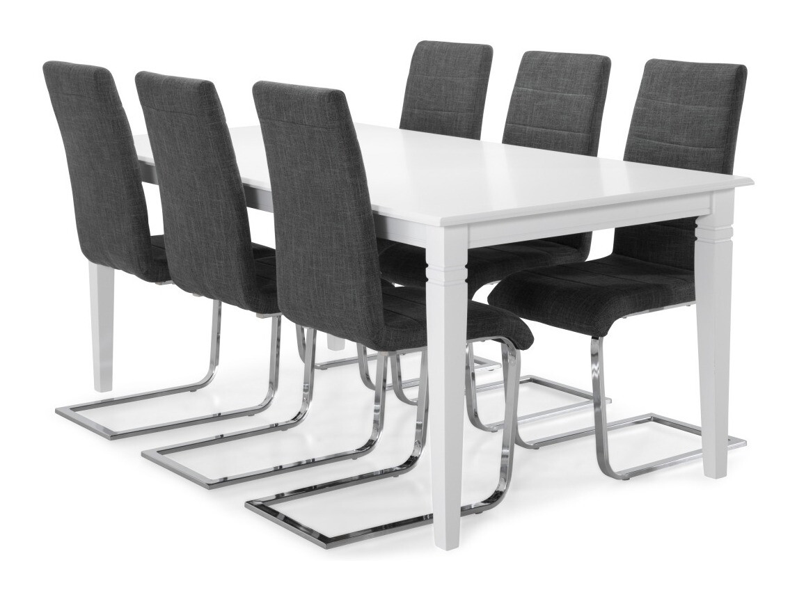 Étkezőgarnitúra Scandinavian Choice 659, 74x95x180cm, Kaucsuk