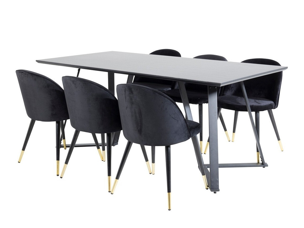 Étkezőgarnitúra Dallas 1583, 75x90x180cm