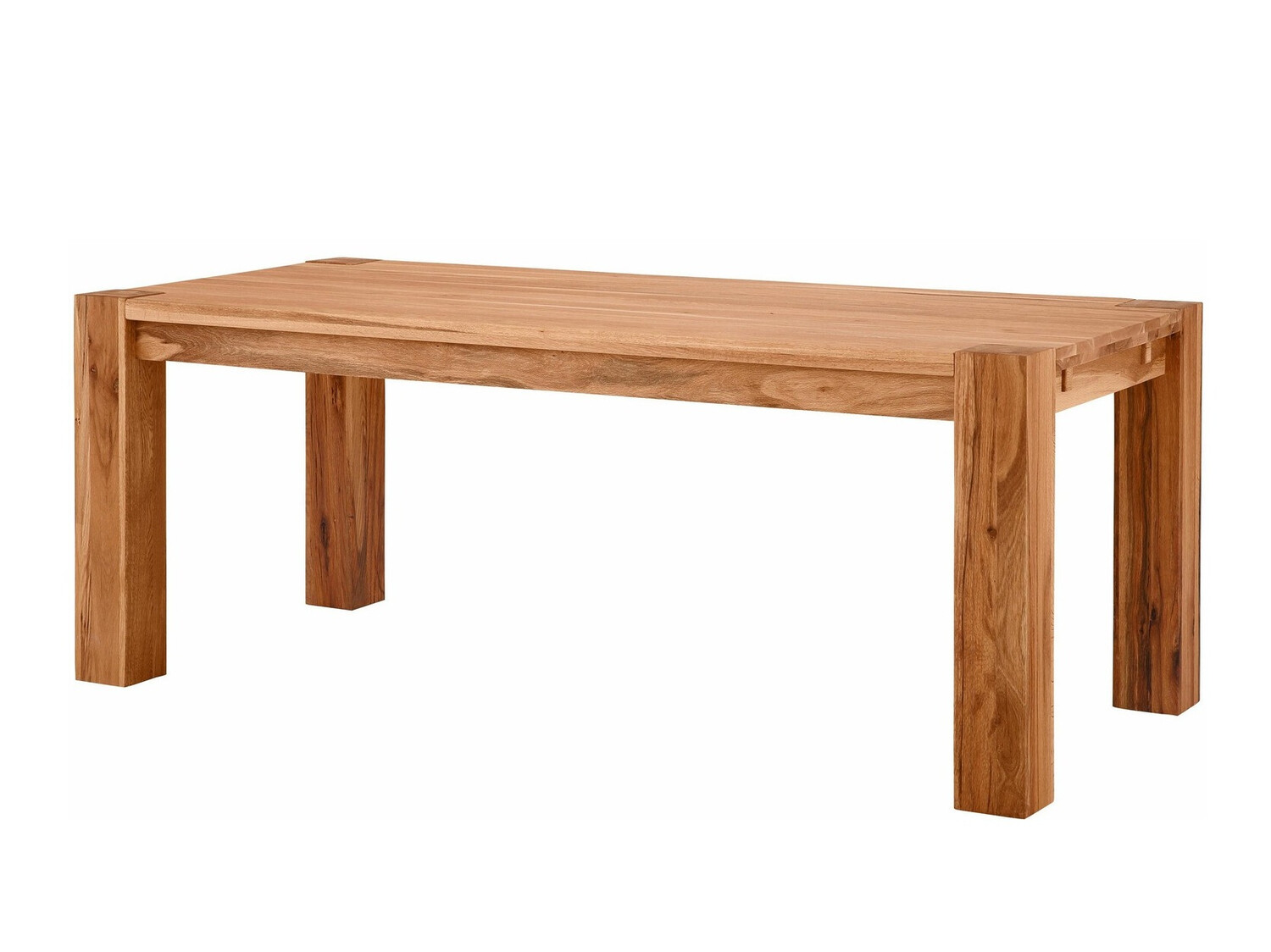 Asztal Denton 730, Világosbarna, 75x100x200cm, Munkalap anyaga, Váz anyaga