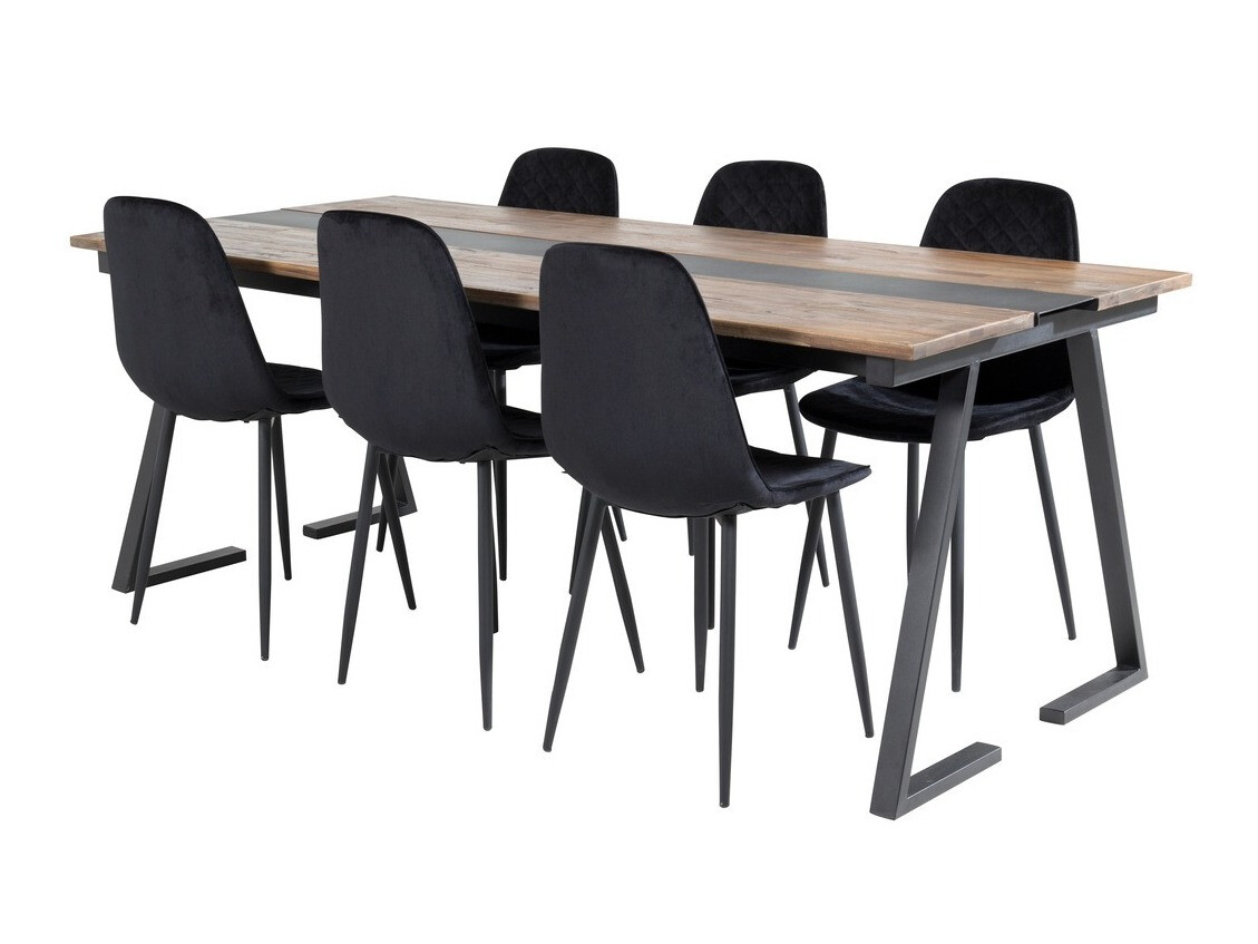 Étkezőgarnitúra Dallas 1946, 75x90x200cm, Tikfa