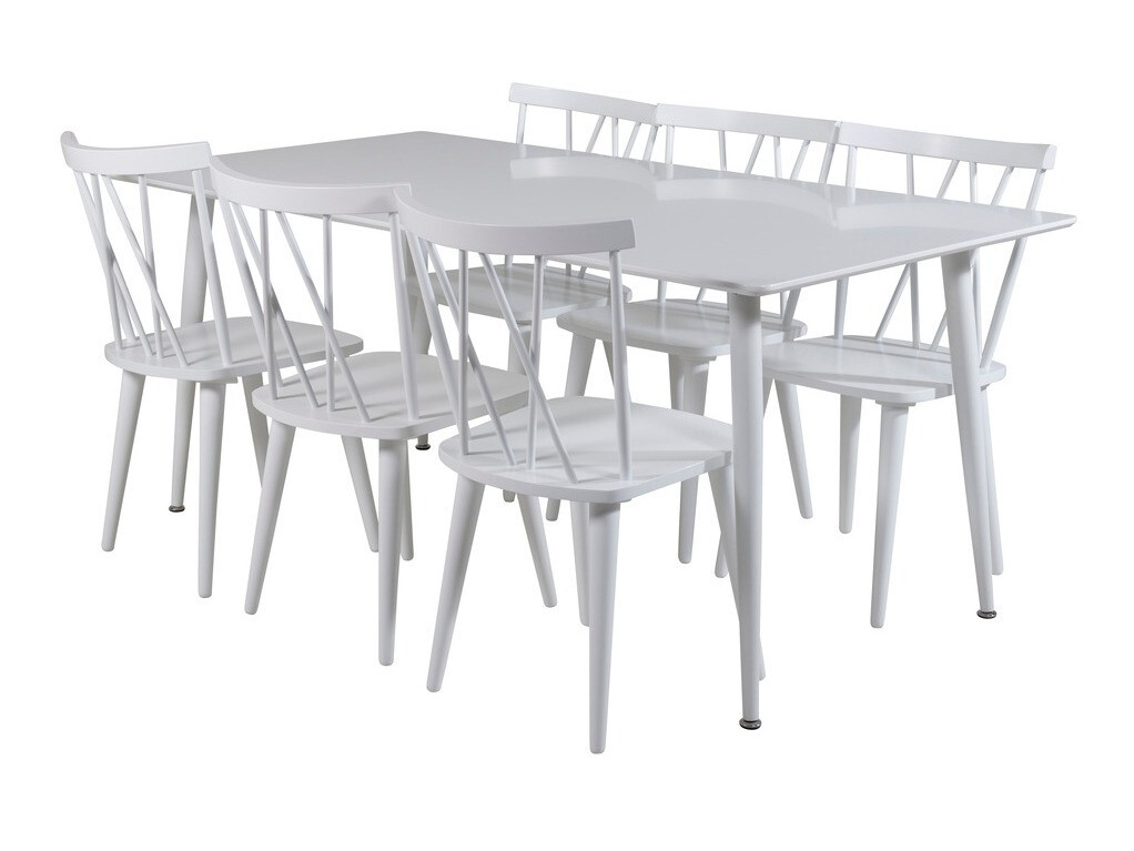 Étkezőgarnitúra Dallas 1605, 75x90x180cm, Kaucsuk