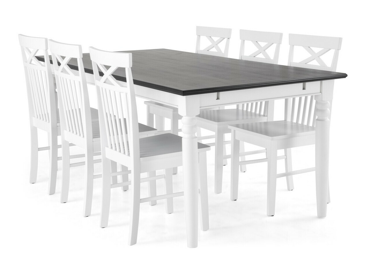 Étkezőgarnitúra Scandinavian Choice 649, 78x100x190cm, Kaucsuk