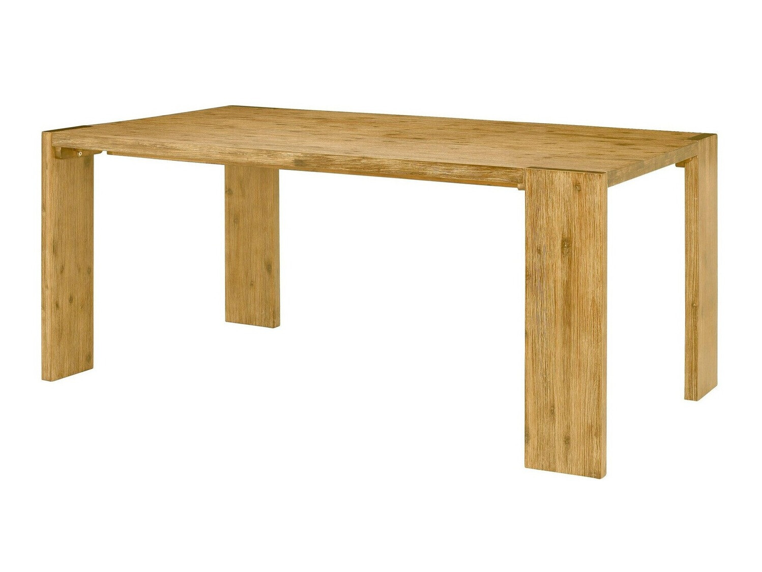 Asztal Denton 244, Akác, 75x90x160cm, Munkalap anyaga, Váz anyaga