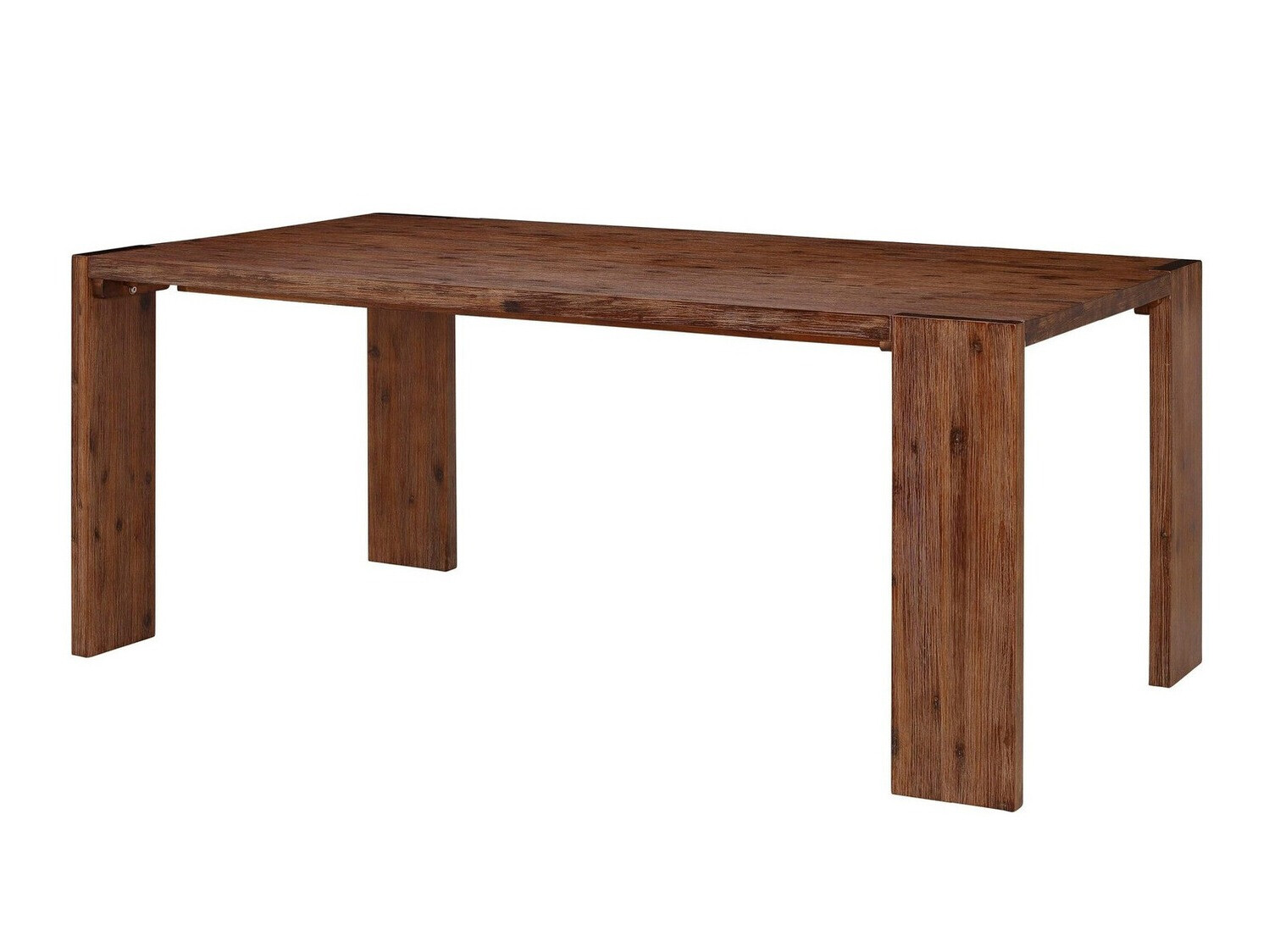 Asztal Denton 245, Barna, 75x90x180cm, Munkalap anyaga, Váz anyaga, Akác