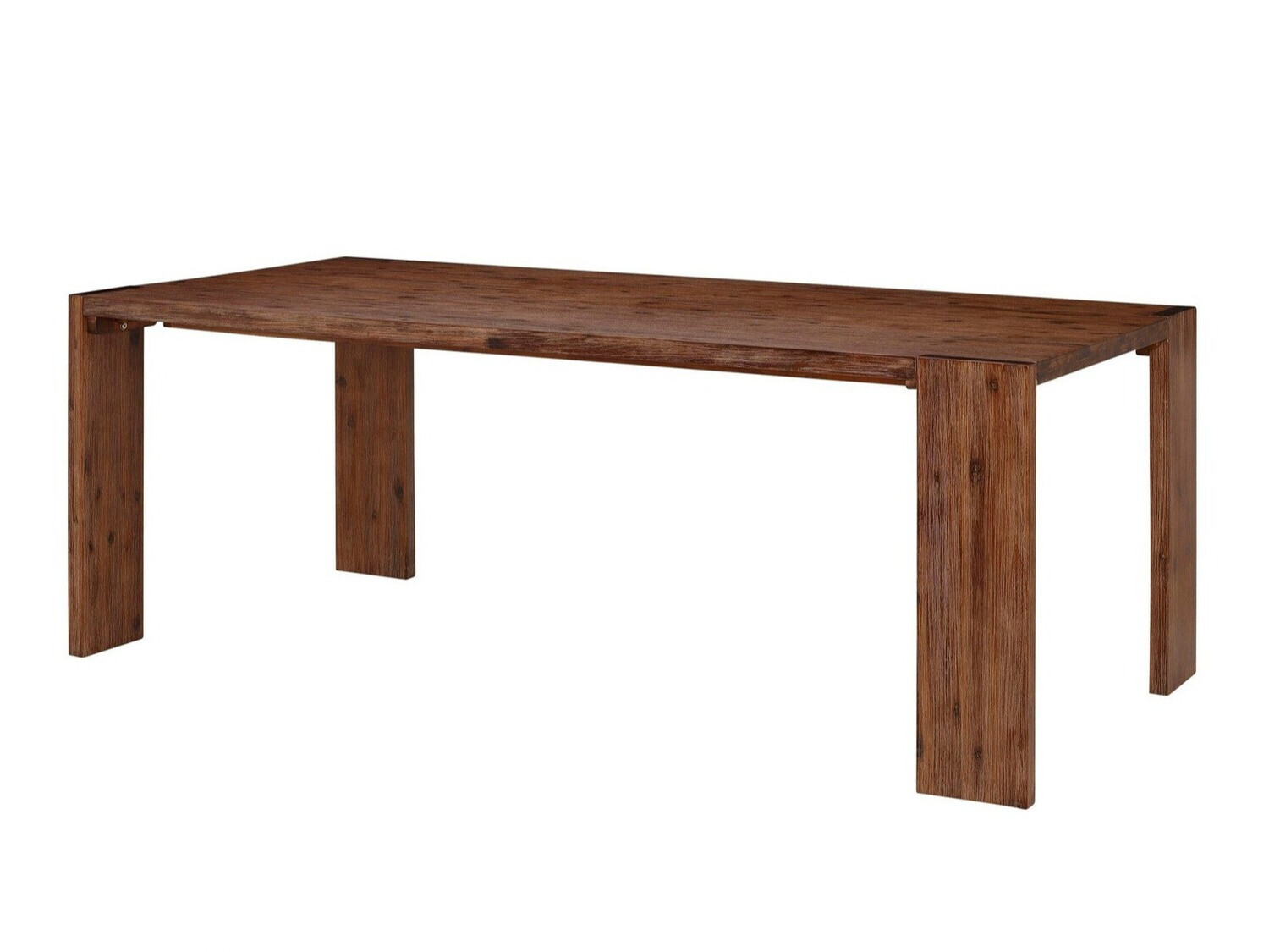 Asztal Denton 246, Barna, 75x100x200cm, Munkalap anyaga, Váz anyaga, Akác