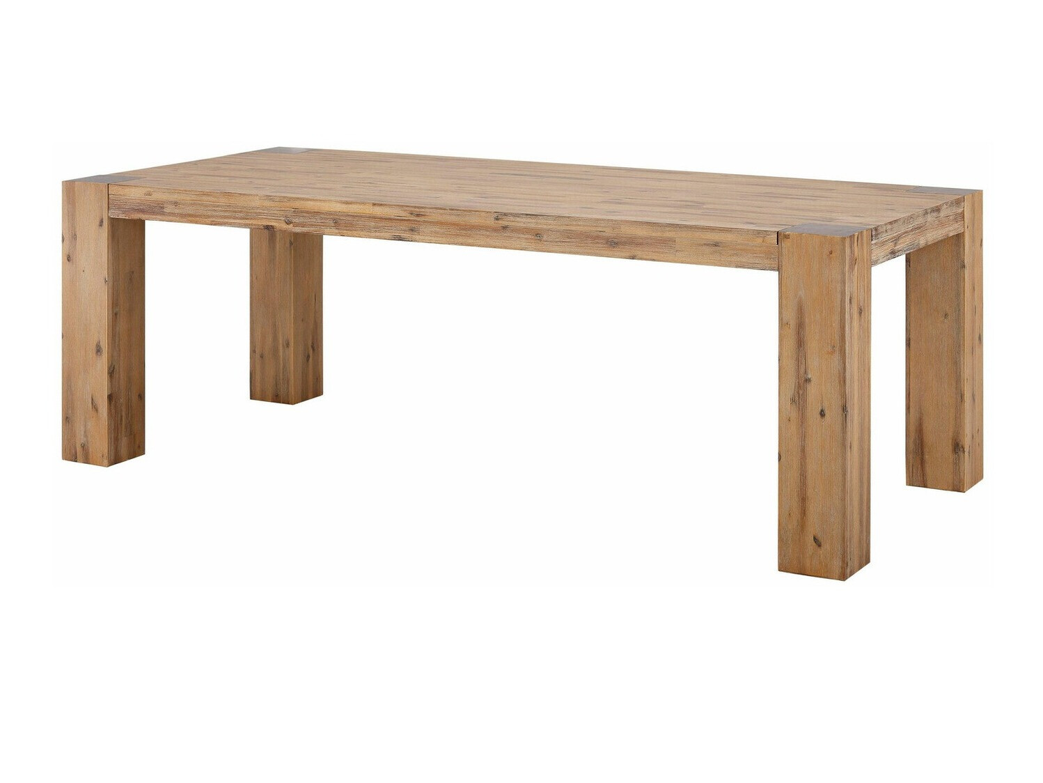 Asztal Denton 709, Akác, 74x90x160cm, Munkalap anyaga, Váz anyaga