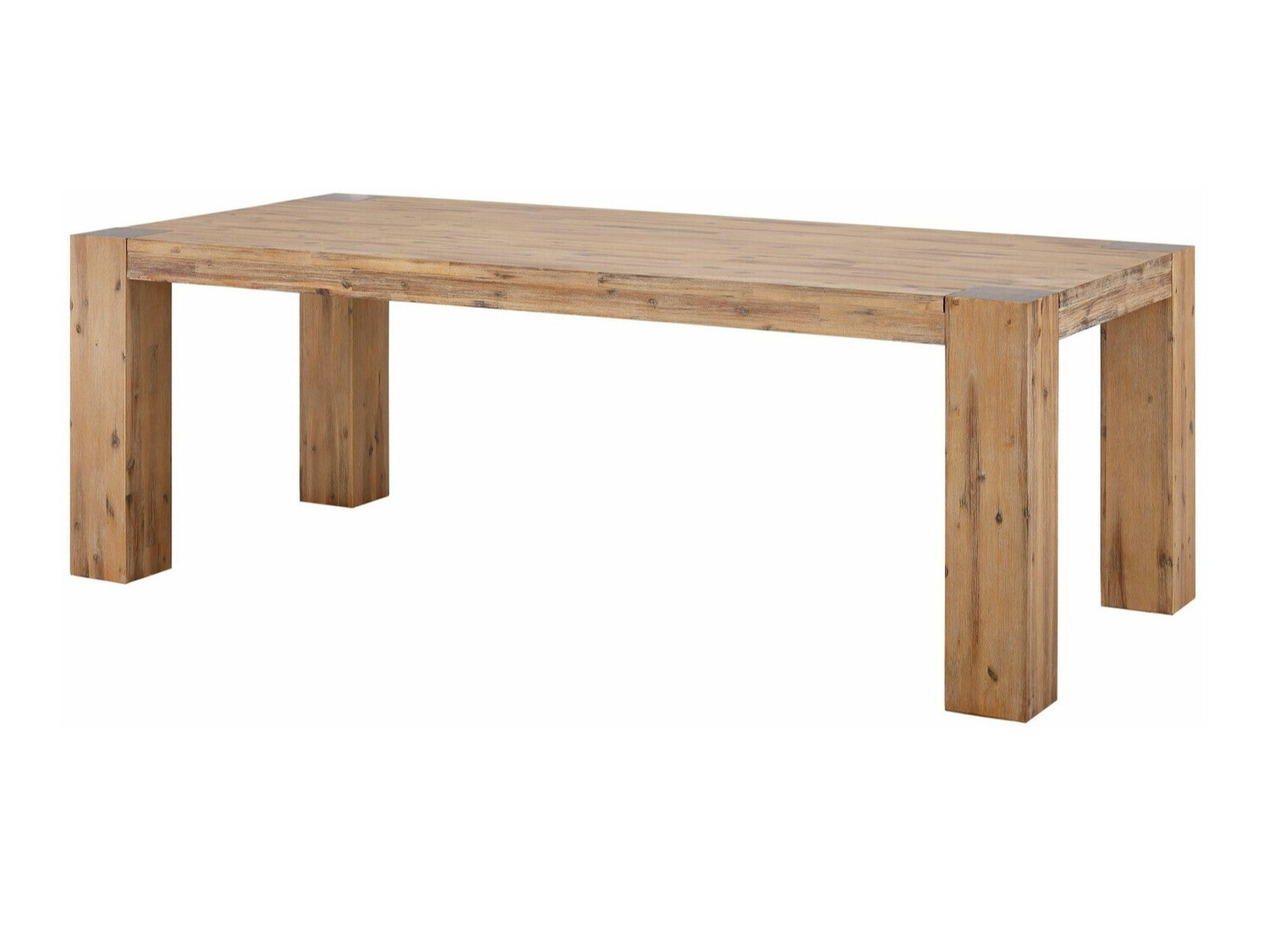 Asztal Denton 711, Akác, 74x90x180cm, Munkalap anyaga, Váz anyaga