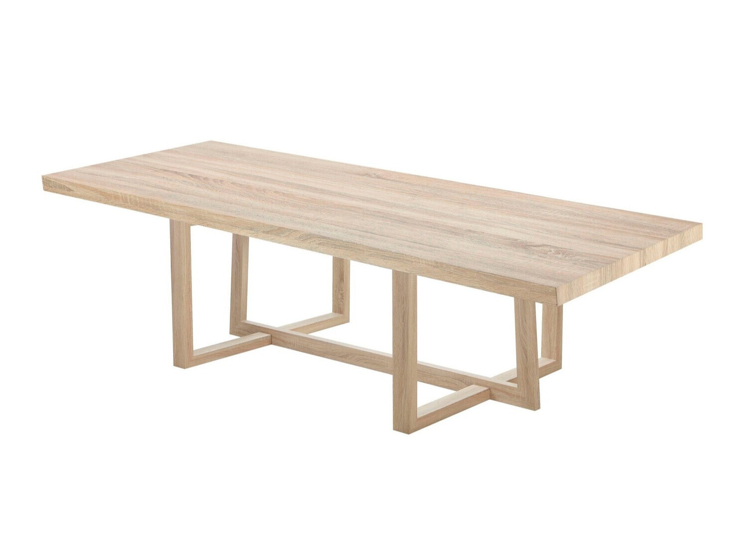 Asztal Denton 986, Vad tölgy, 75x110x220cm, Közepes sűrűségű farostlemez