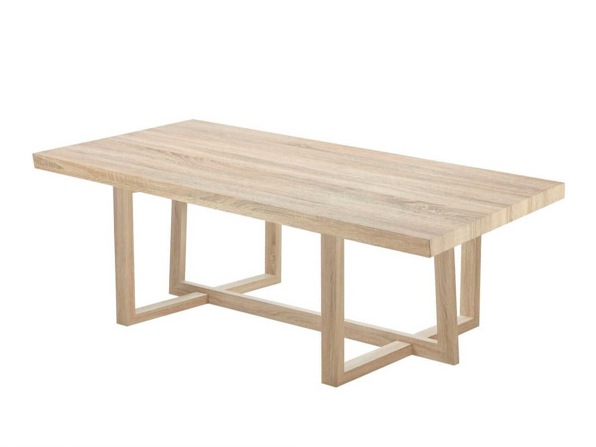 Asztal Denton 984, Vad tölgy, 75x90x180cm, Munkalap anyaga, Váz anyaga, Tölgy