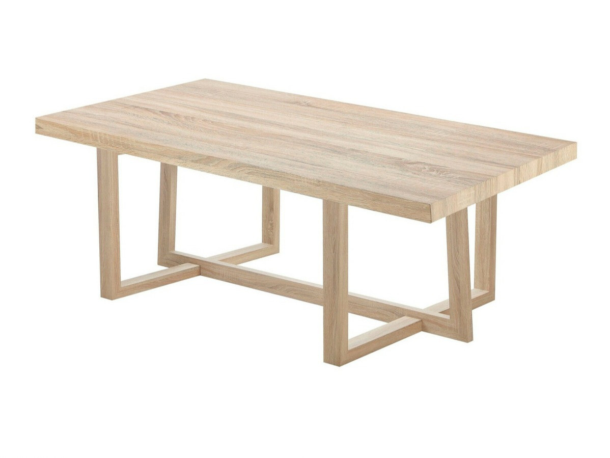 Asztal Denton 985, Vad tölgy, 75x90x160cm, Munkalap anyaga, Váz anyaga, Tölgy