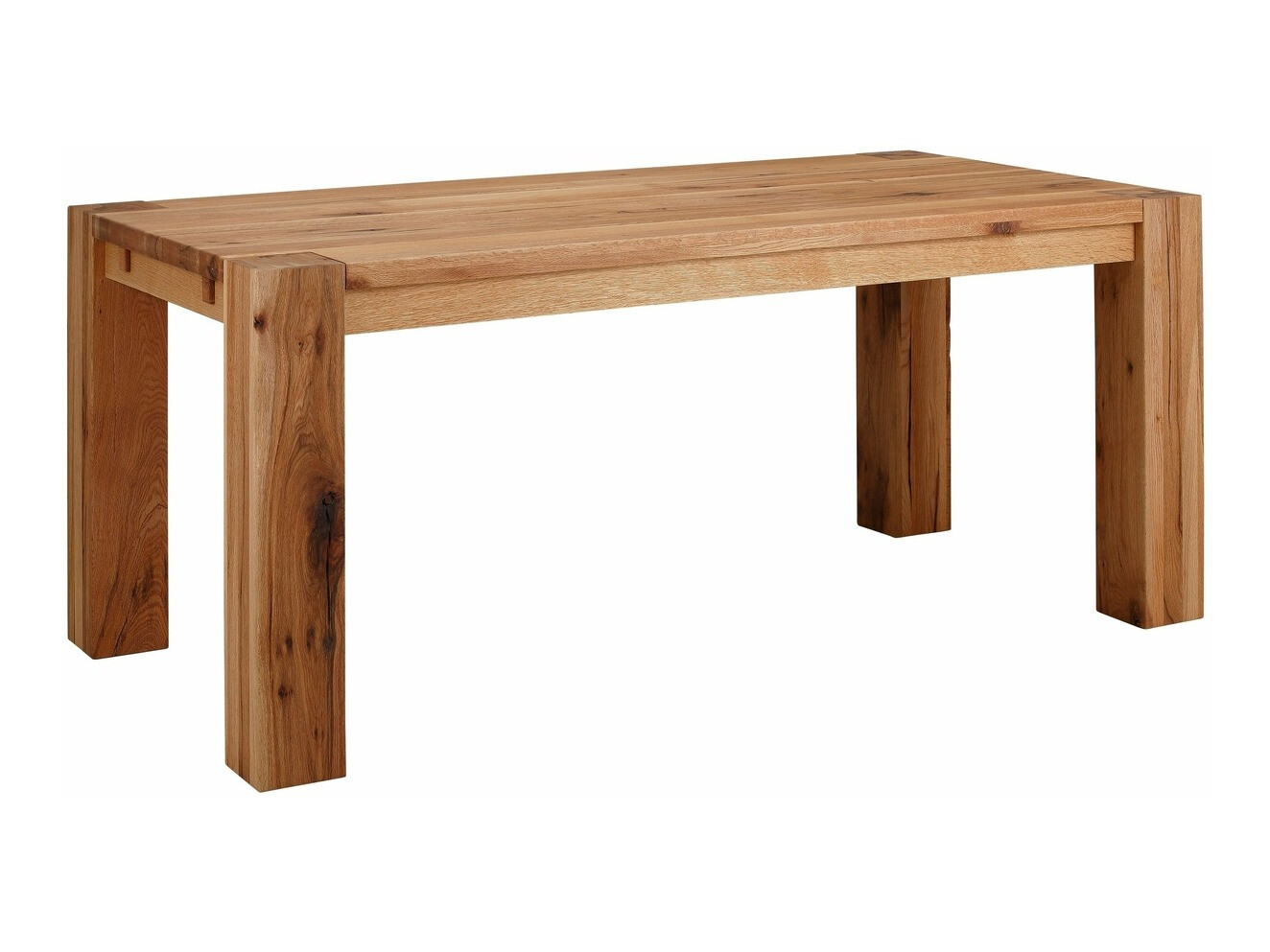 Asztal Denton 729, Világosbarna, 75x90x180cm, Hosszabbíthatóság, Munkalap anyaga, Váz anyaga