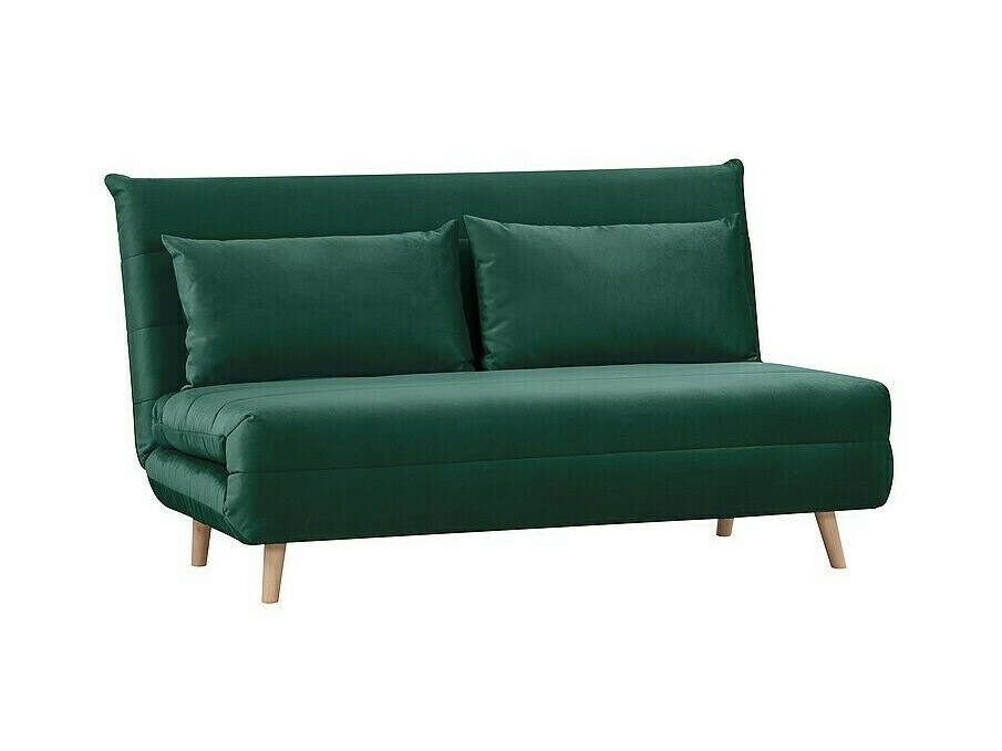 Kanapéágy Detroit 139, Zöld, 84x147x91cm, Lábak: Fa, Műanyag