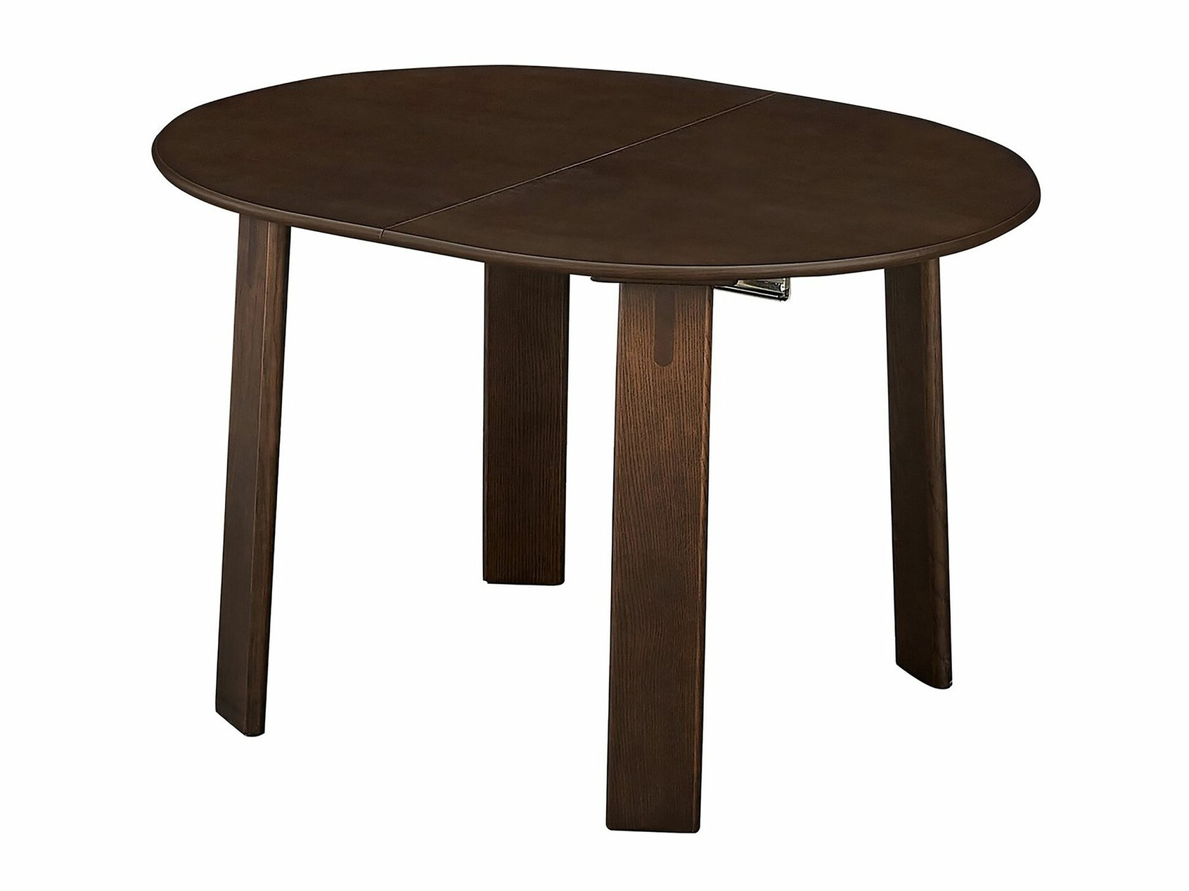 Asztal Chicago 1966, Barna, 75x120x120cm, Hosszabbíthatóság, Közepes sűrűségű farostlemez, Váz anyaga