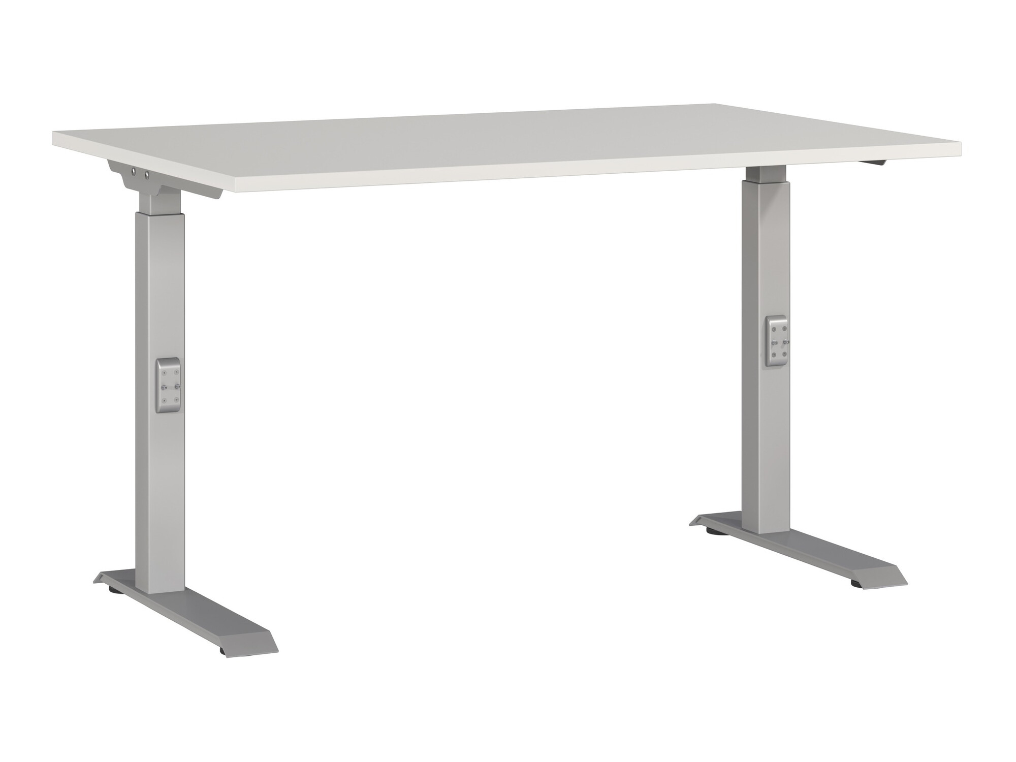 Íróasztal Sacramento AL124, 67.7x120x80cm, Világosszürke, Ezüst