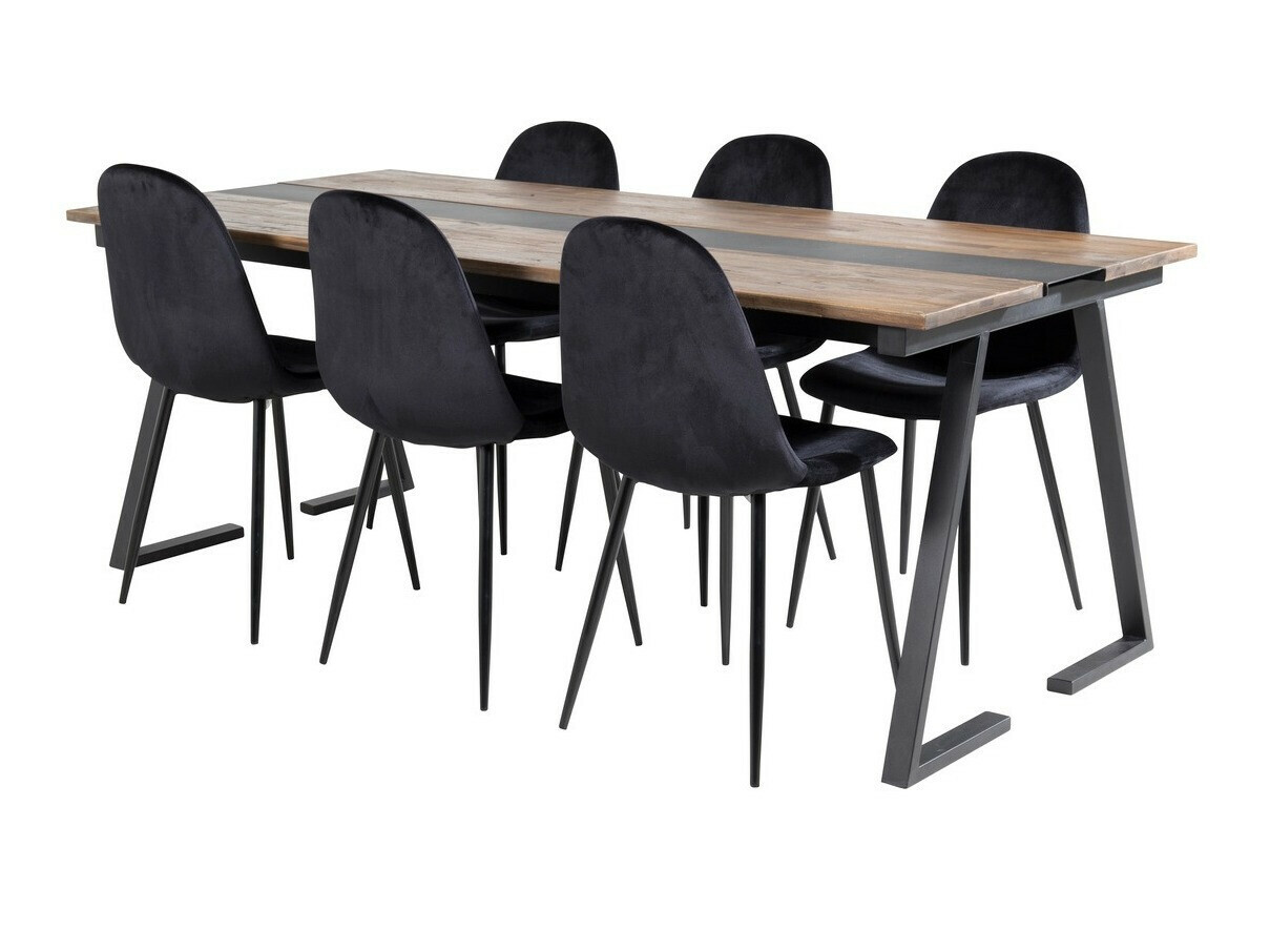 Étkezőgarnitúra Dallas 1949, 75x90x200cm, Tikfa