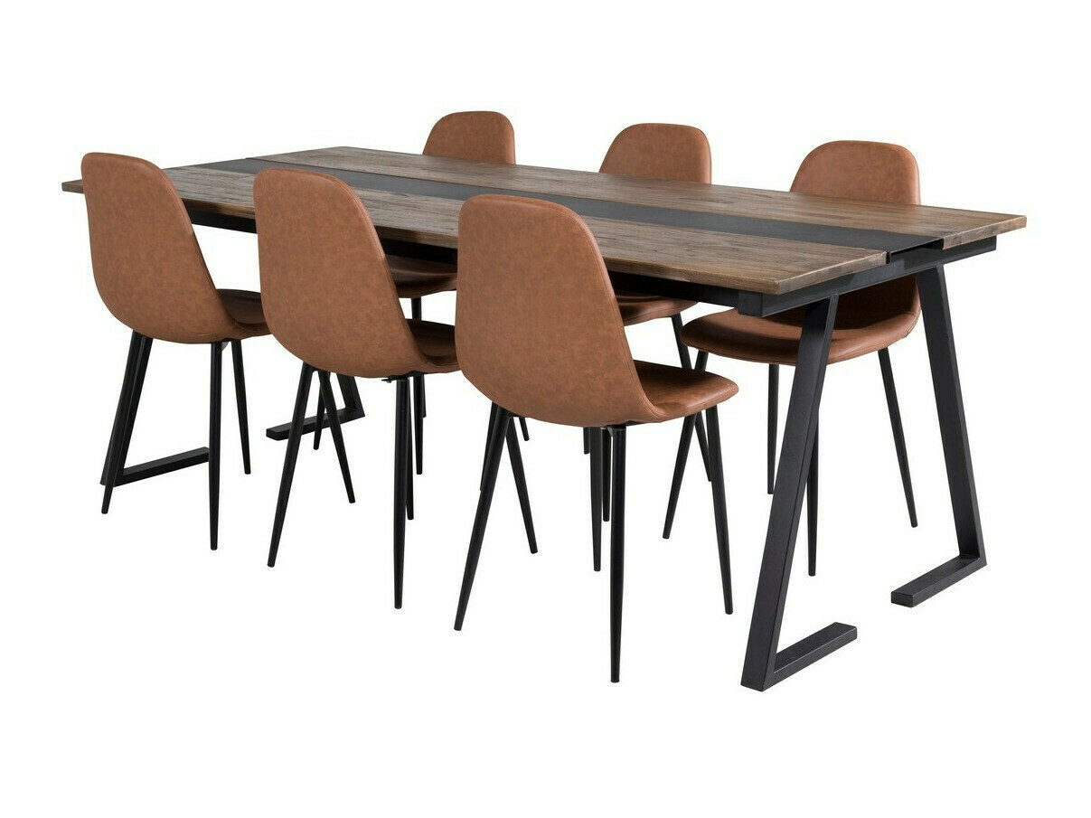 Étkezőgarnitúra Dallas 1863, 75x90x200cm, Tikfa