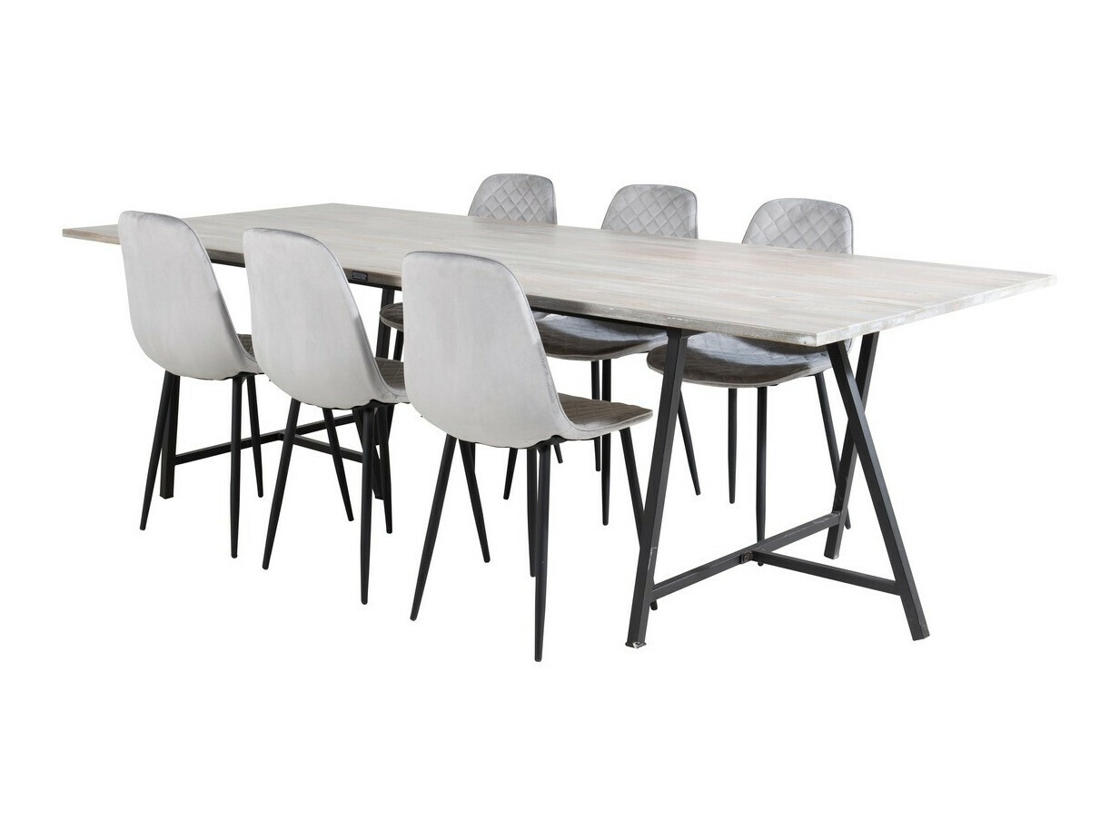 Étkezőgarnitúra Dallas 1852, 75x100x250cm, Tikfa