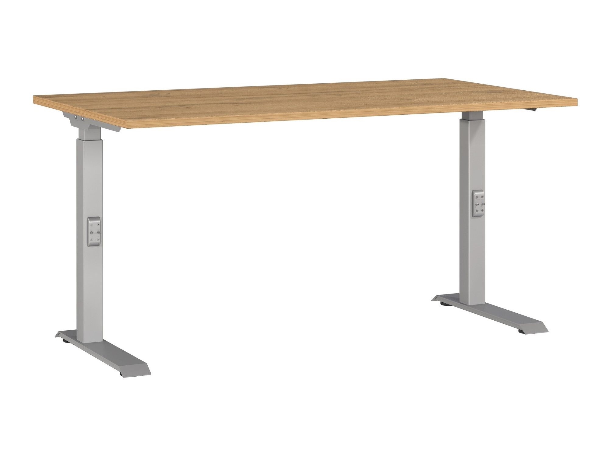 Íróasztal Sacramento 419, 67.7x140x80cm, Grandson tölgy, Ezüst