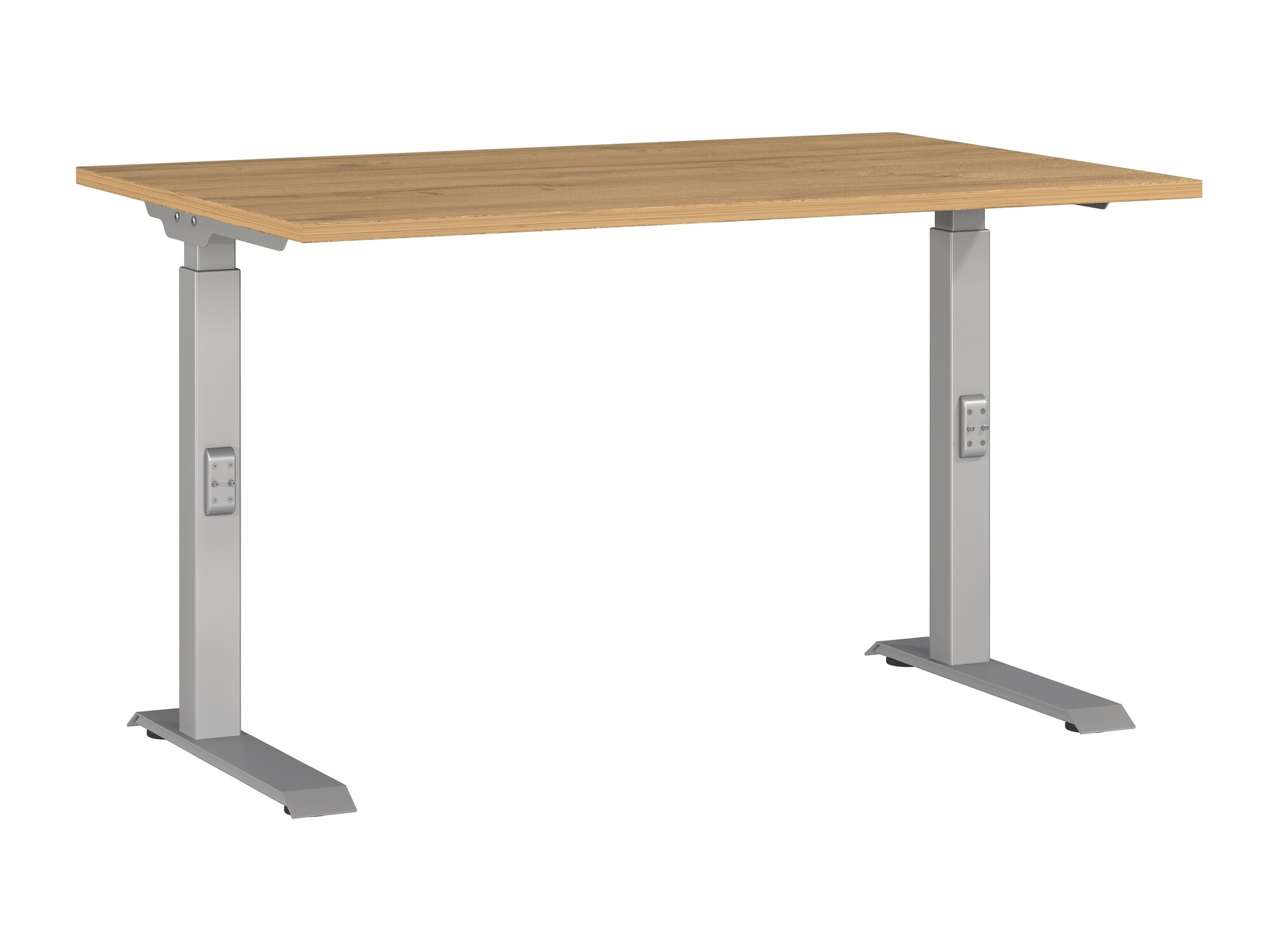 Íróasztal Sacramento 420, 67.7x120x80cm, Grandson tölgy, Ezüst