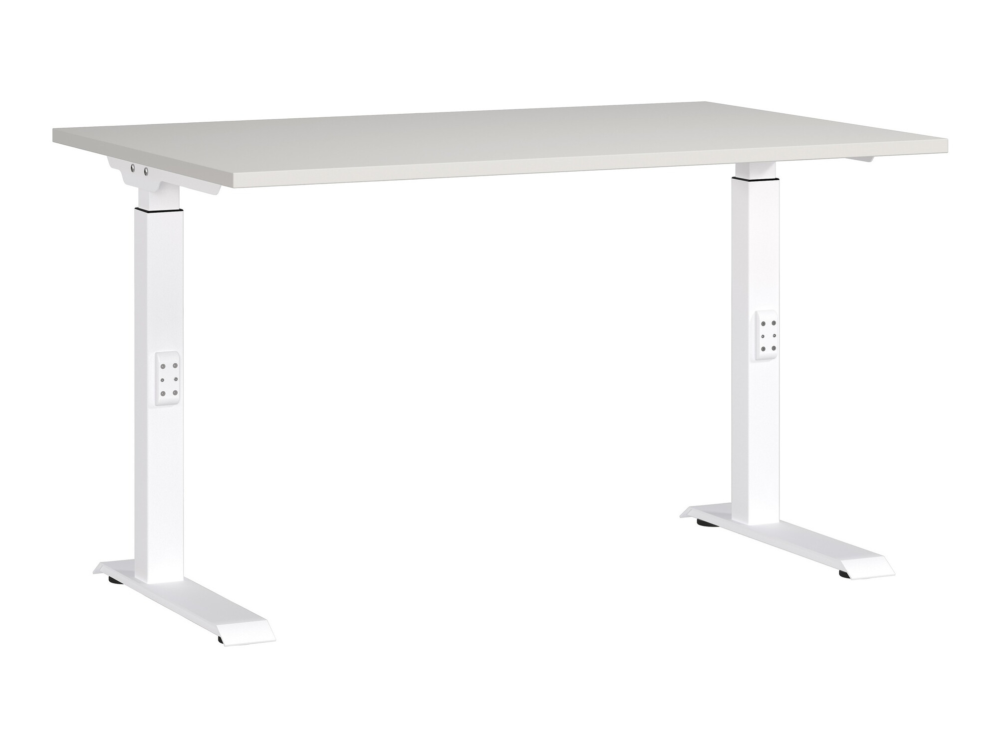 Íróasztal Sacramento 420, 67.7x120x80cm, Világosszürke, Fehér