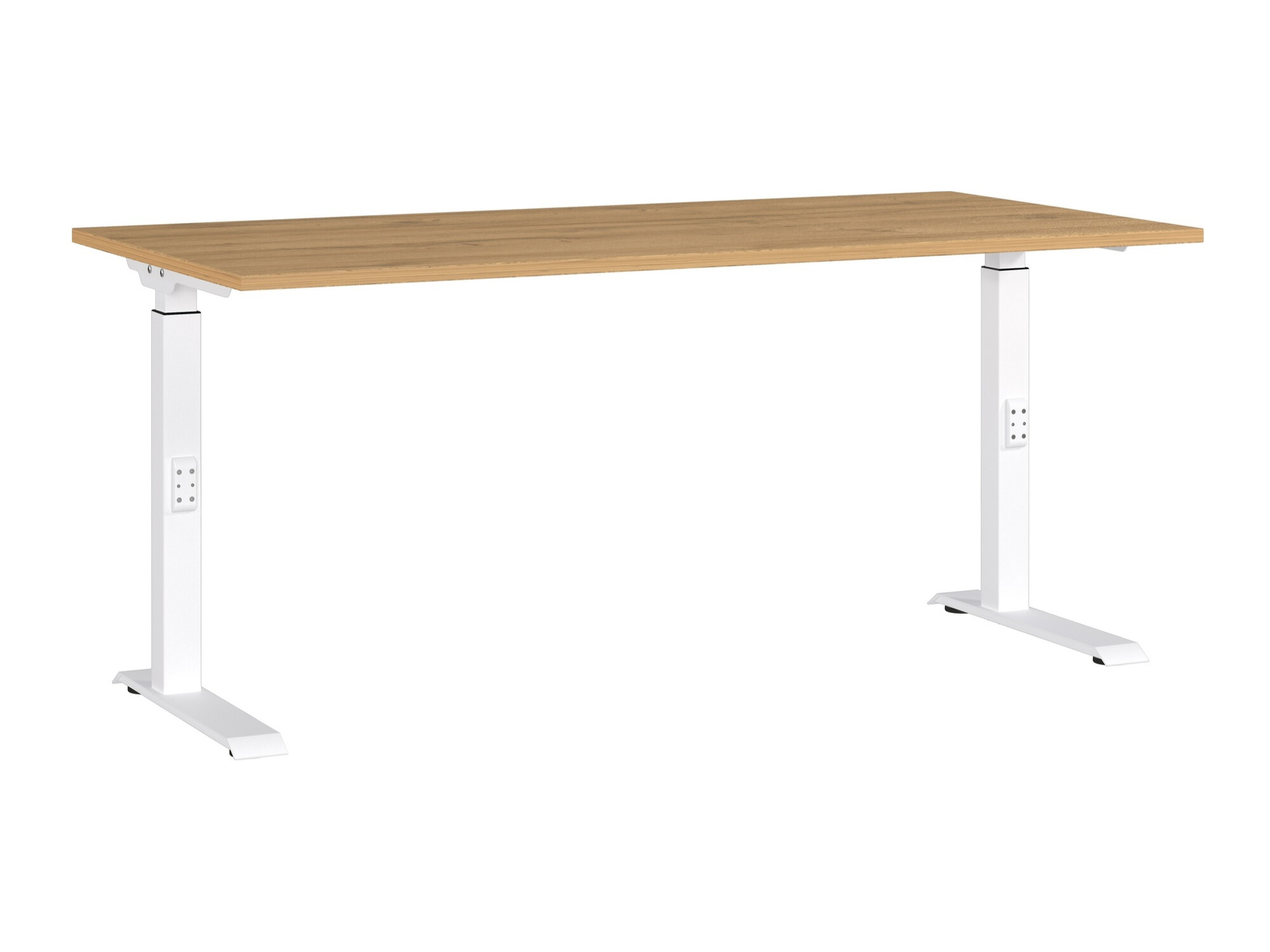 Íróasztal Sacramento 421, 75x160x80cm, Grandson tölgy, Fehér