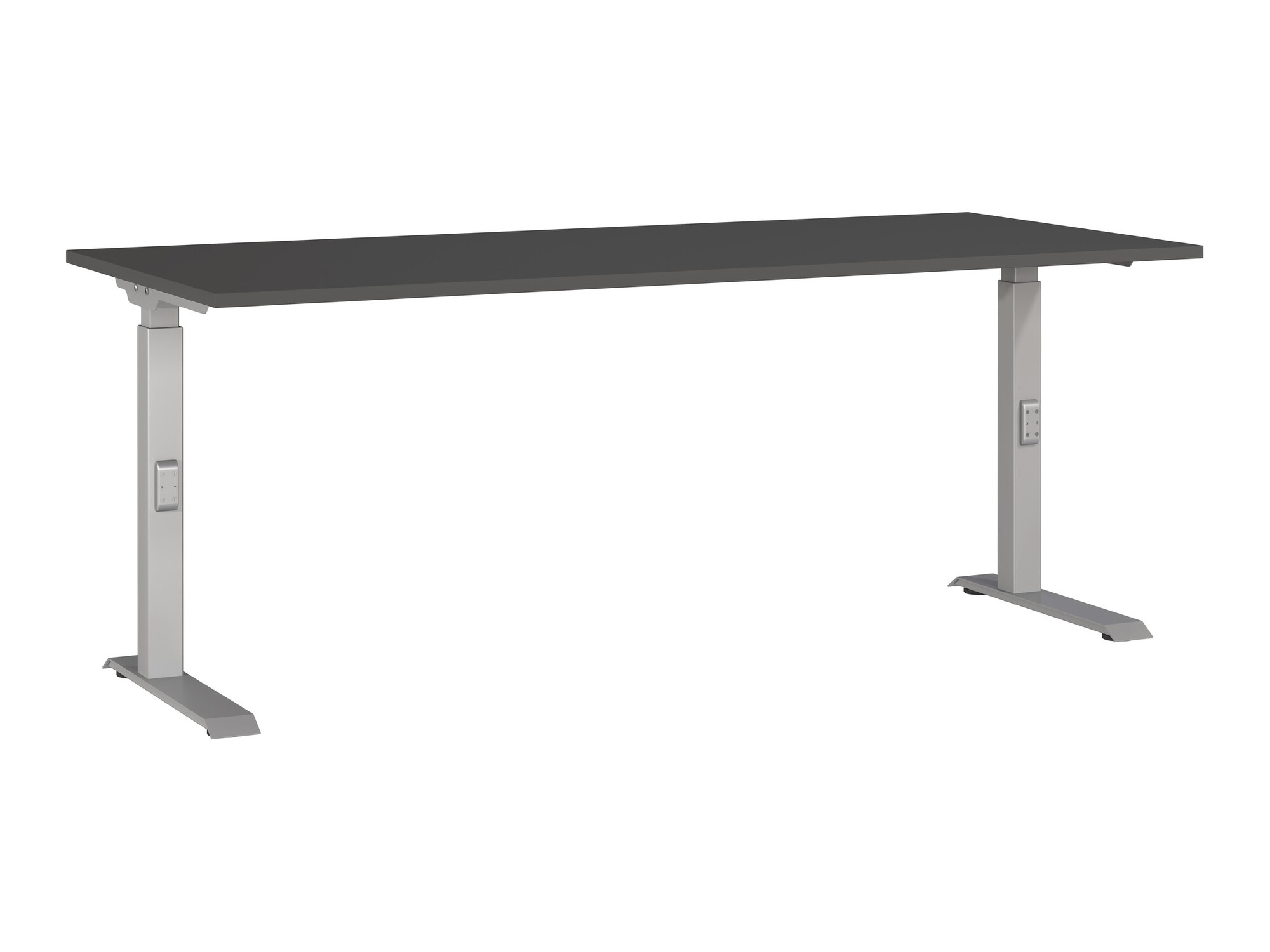 Íróasztal Sacramento 422, 67.7x180x80cm, Ezüst, Grafit