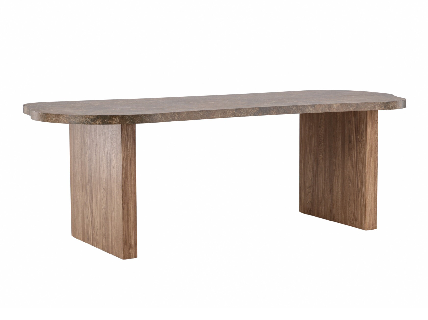 Asztal Dallas 4488, Barna, 75x100x230cm, Közepes sűrűségű farostlemez