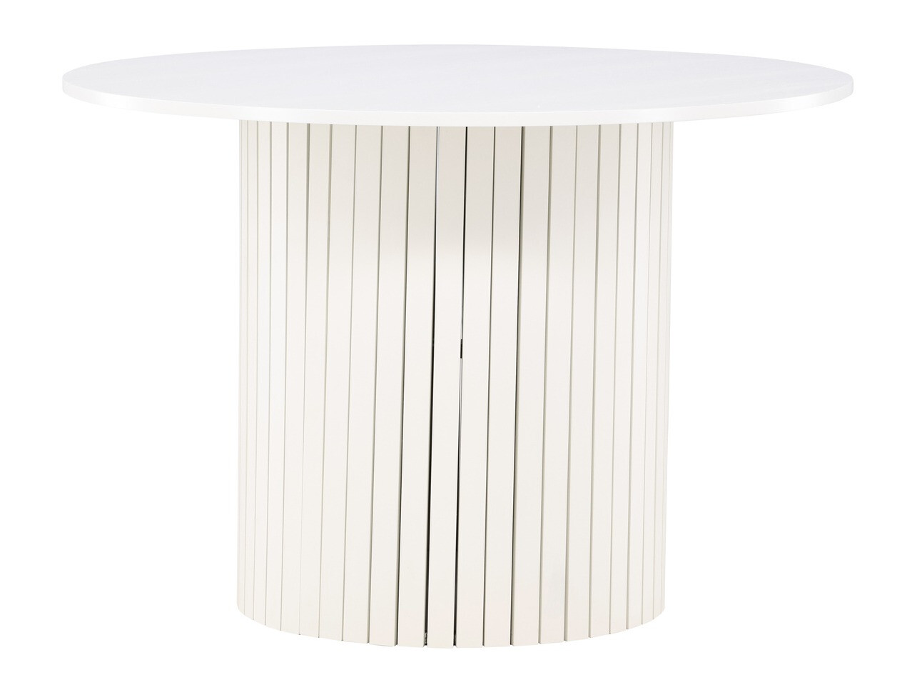 Asztal Dallas 4490, Fehér, 75cm, Közepes sűrűségű farostlemez