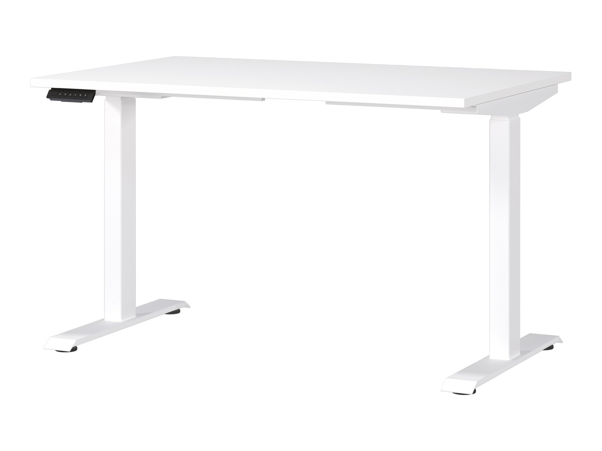 Állítható magasságú íróasztal Sacramento BU112, Elektromos, Állítható magasság, 72.1x120x80cm, Fehér