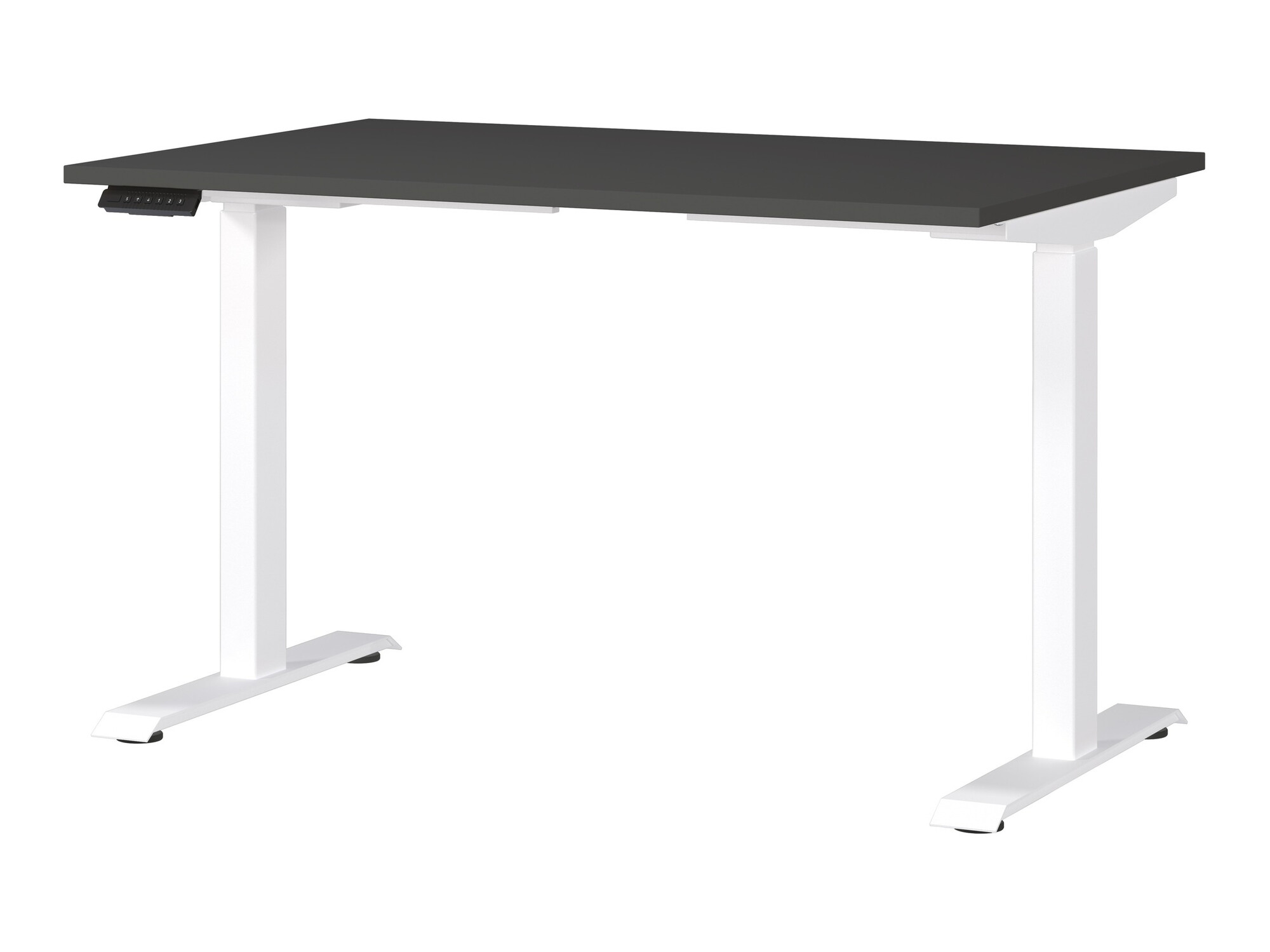 Állítható magasságú íróasztal Sacramento 417, Elektromos, 72.1x120x80cm, Fehér, Grafit