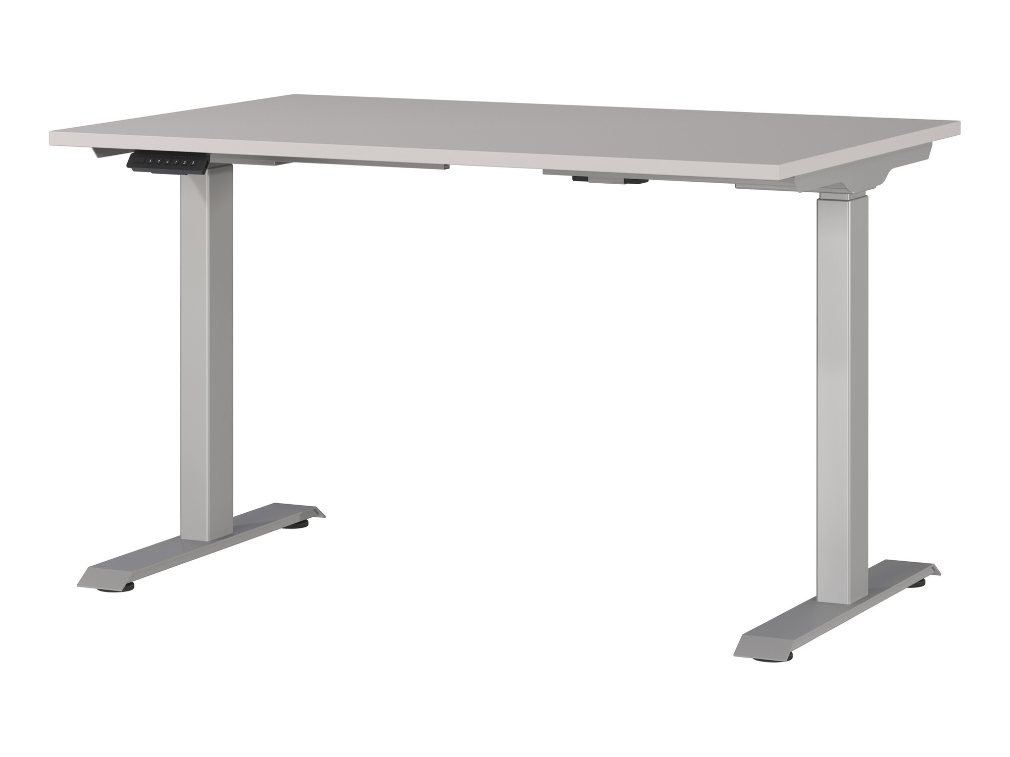 Állítható magasságú íróasztal Sacramento 417, Elektromos, 72.1x120x80cm, Szürke, Ezüst