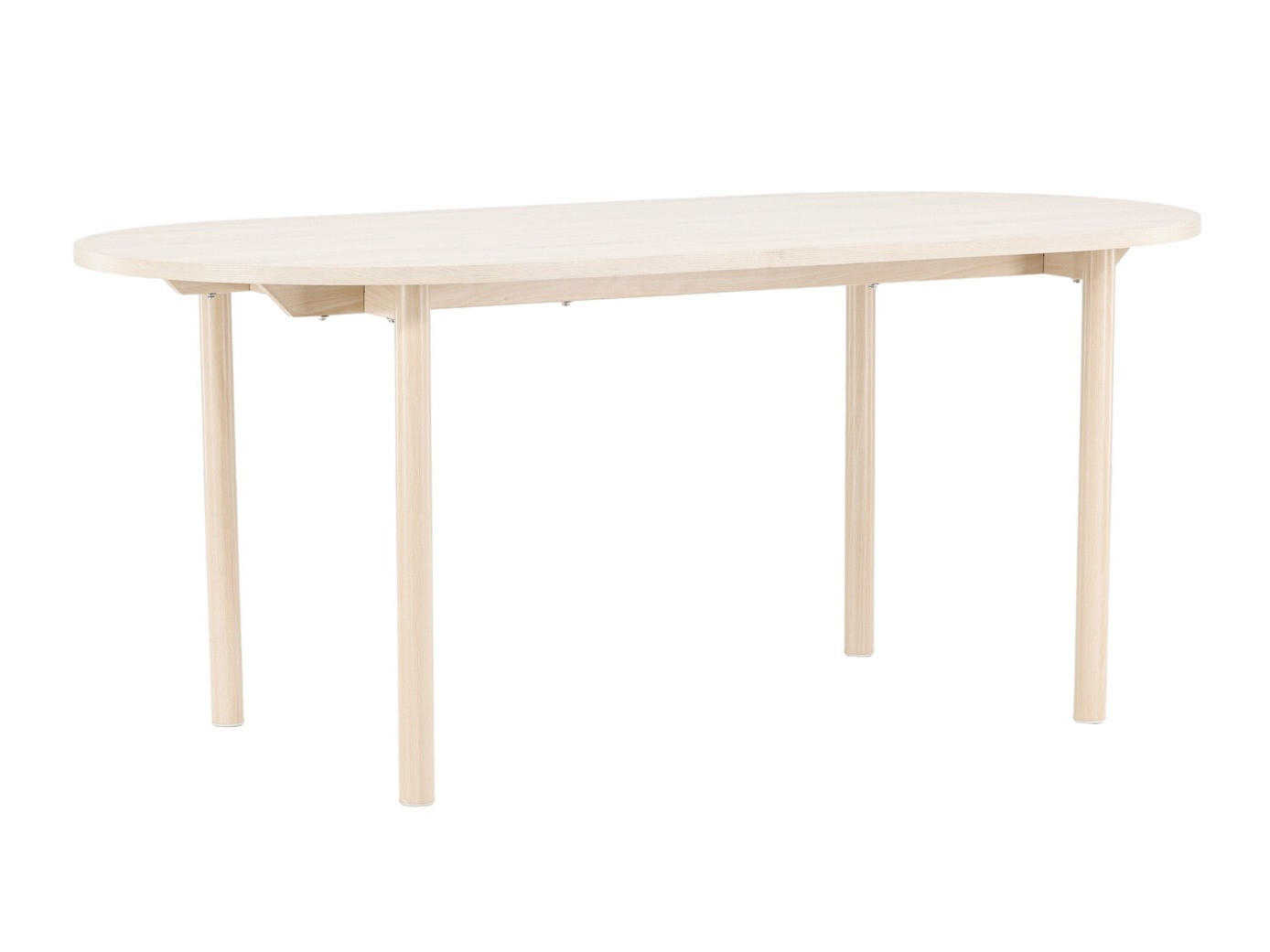 Asztal Dallas 4508, Világosbarna, 75x90x180cm, Közepes sűrűségű farostlemez, Fém