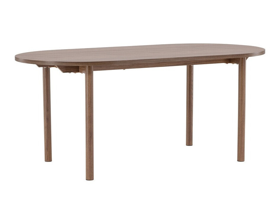 Asztal Dallas 4508, Barna, 75x90x180cm, Közepes sűrűségű farostlemez, Fém