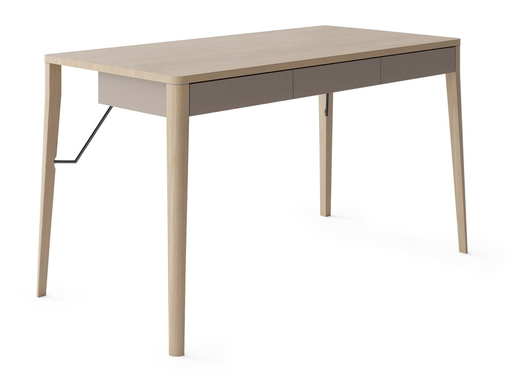 Íróasztal Fresno 156, Fiókos, 77x139x71cm, Tölgy