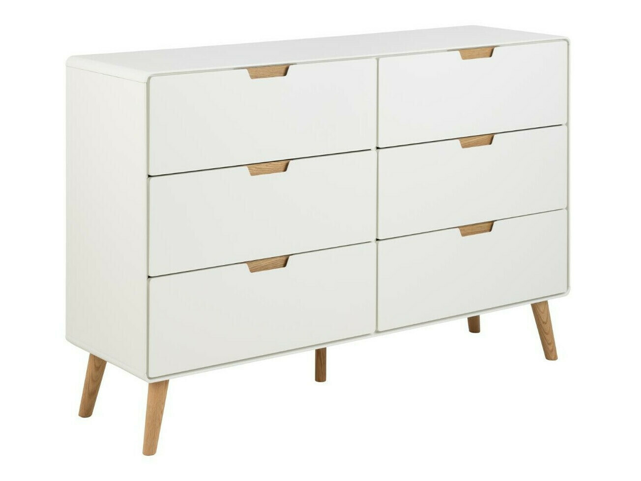 Komód Oakland 1079, Tölgy, Fehér, 90x135x40cm
