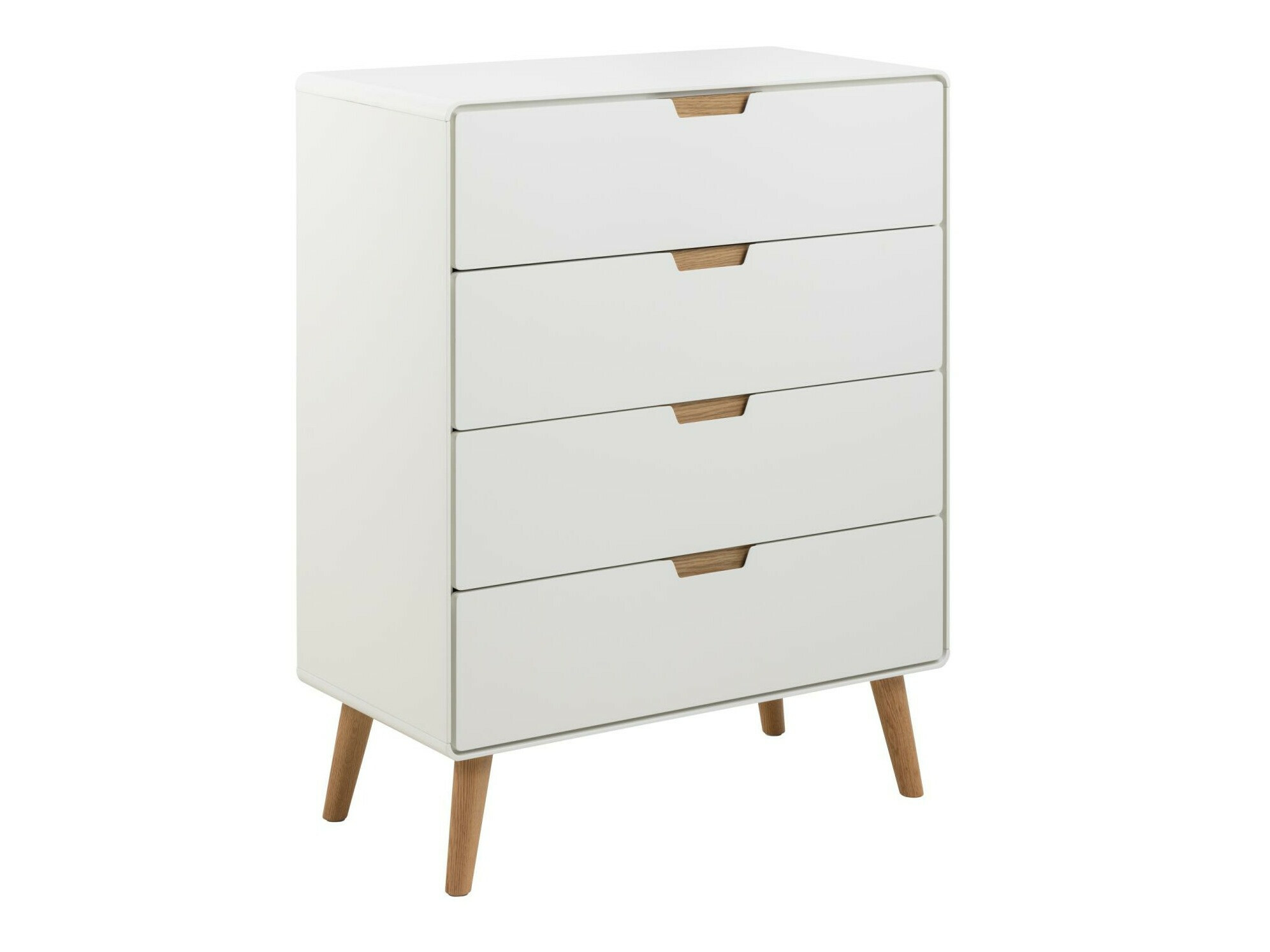 Komód Oakland 1080, Tölgy, Fehér, 100x80x40cm